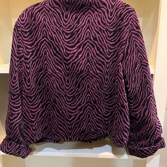 Painted Pony Jacket  purple and black zebra print. XL  perfect condition. - Picture 3 of 3